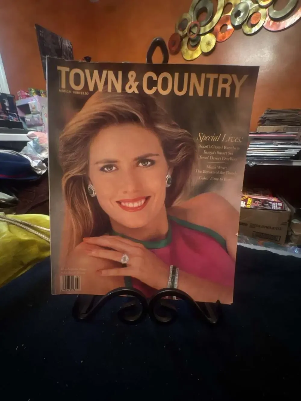 Vintage Town & Country Magazine March 1990 Mrs. Anthony Baker Palm Beach Bloom